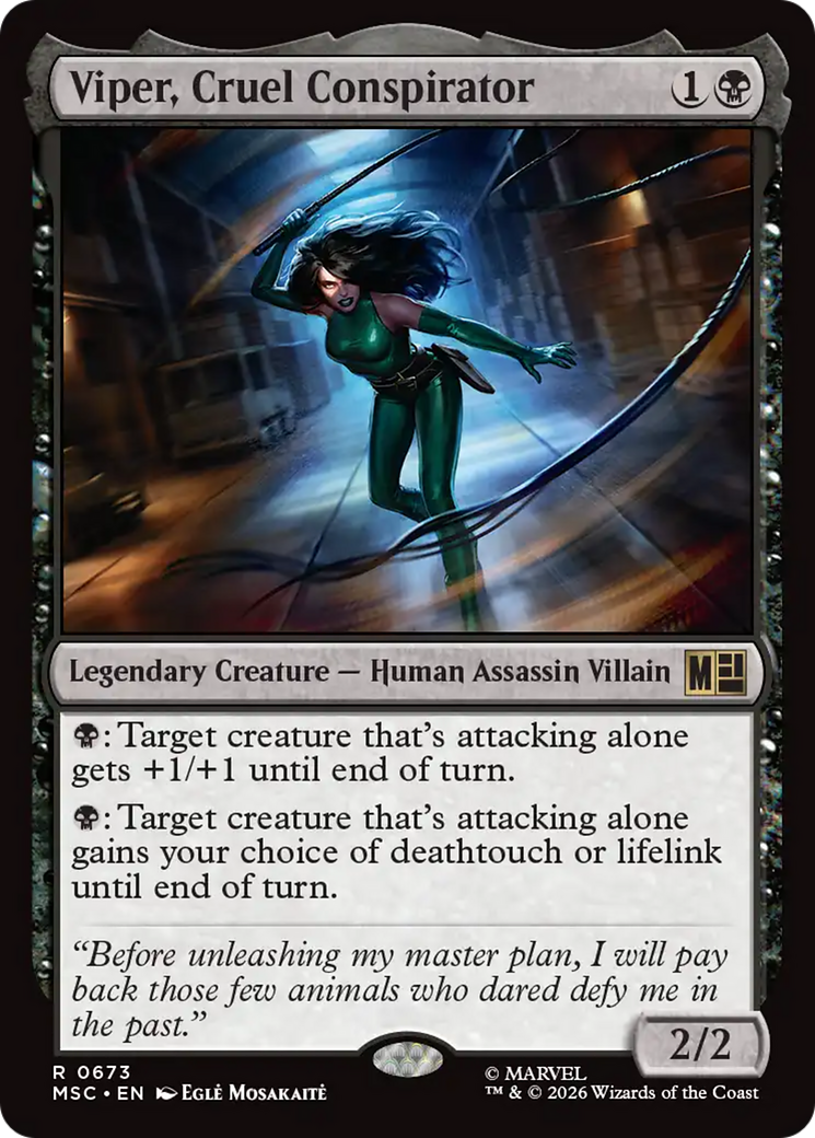 Viper, Cruel Conspirator [Marvel Super Heroes Commander] | Black Swamp Games