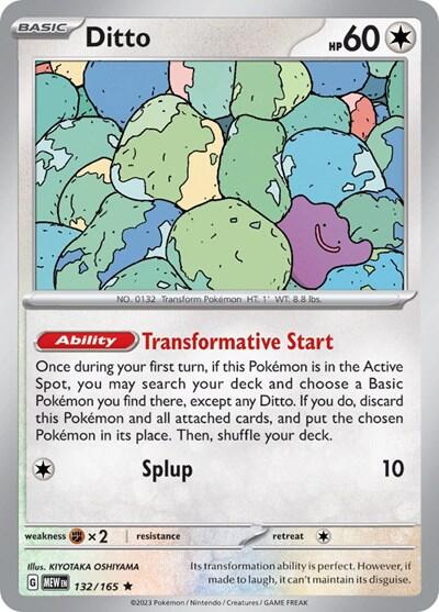 Ditto (132/165) (Non-Holo) [Scarlet & Violet 151] | Black Swamp Games