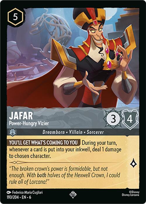 Jafar - Power-Hungry Vizier (193/204) [Azurite Sea] | Black Swamp Games