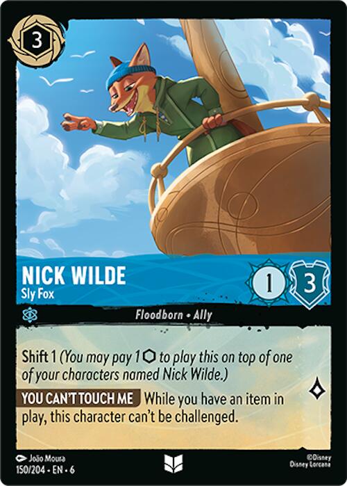 Nick Wilde - Sly Fox (150/204) [Azurite Sea] | Black Swamp Games