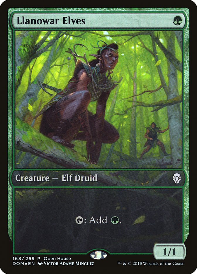 Llanowar Elves (Open House) [Dominaria Promos] | Black Swamp Games