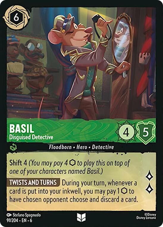 Basil - Disguised Detective (91/204) [Azurite Sea] | Black Swamp Games