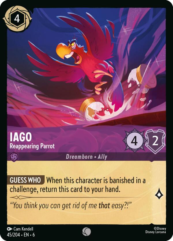 Iago - Reappearing Parrot (45/204) [Azurite Sea] | Black Swamp Games