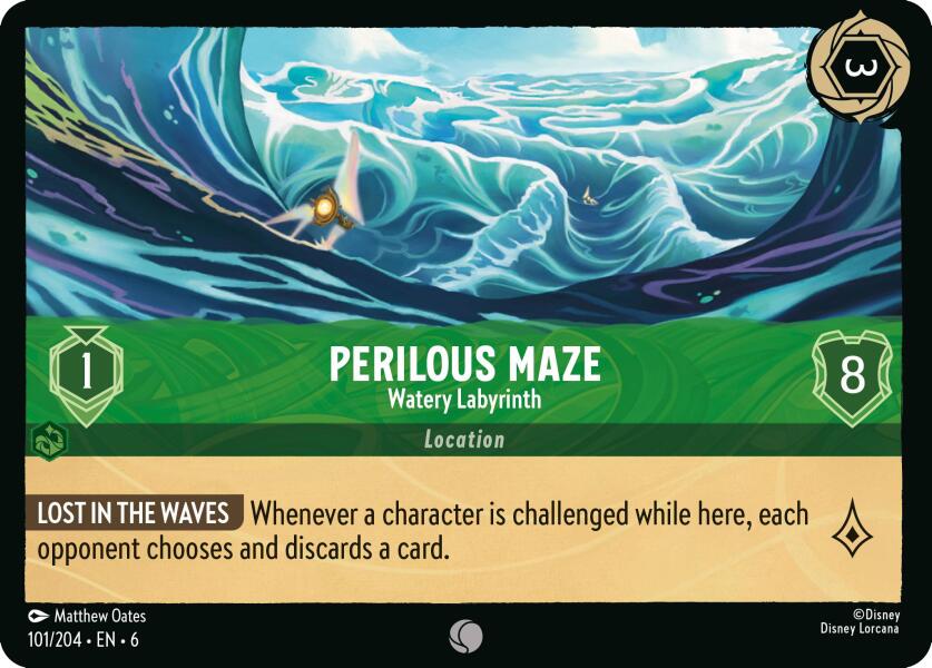 Perilous Maze - Watery Labyrinth (101/204) [Azurite Sea] | Black Swamp Games