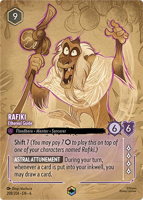 Rafiki - Ethereal Guide (Enchanted) (208/204) [Azurite Sea] | Black Swamp Games