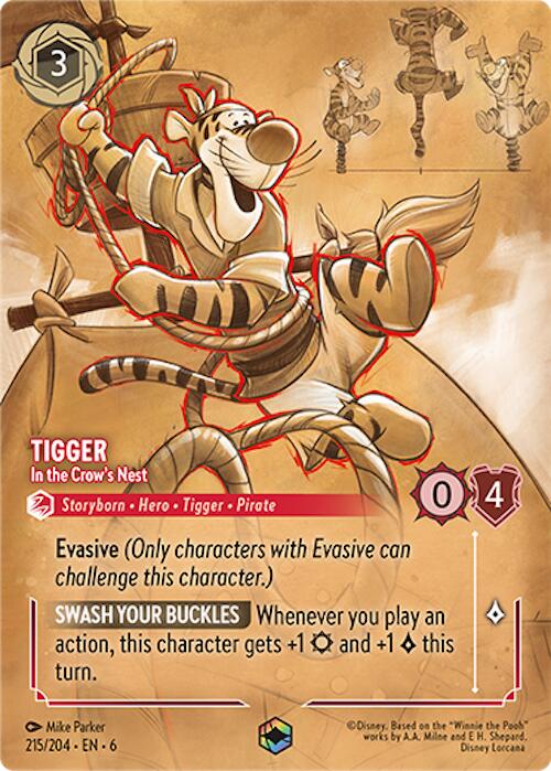 Tigger - In the Crow's Nest (Enchanted) (215/204) [Azurite Sea] | Black Swamp Games
