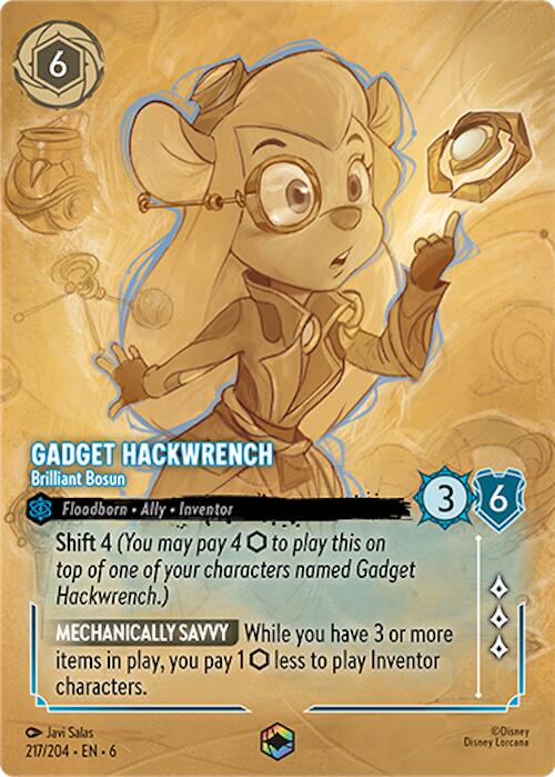 Gadget Hackwrench - Brilliant Bosun (Enchanted) (217/204) [Azurite Sea] | Black Swamp Games