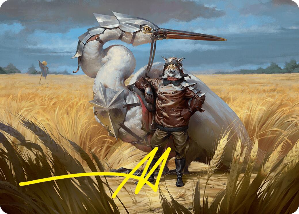 Skyknight Squire Art Card (4/54) (Gold-Stamped Signature) [Foundations Art Series] | Black Swamp Games