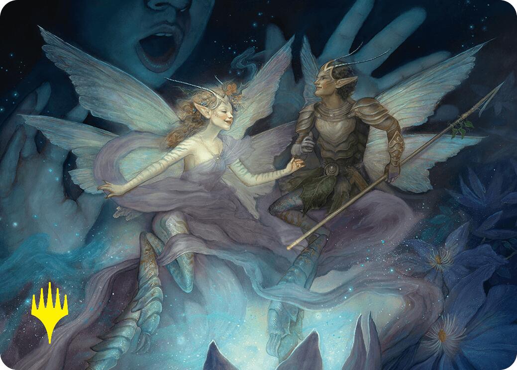 Faebloom Trick Art Card (6/54) (Gold-Stamped Signature) [Foundations Art Series] | Black Swamp Games