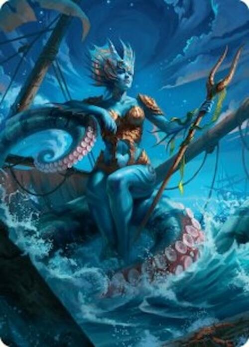Kiora, the Rising Tide Art Card (30/54) [Foundations Art Series] | Black Swamp Games