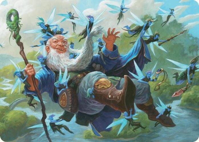 Mischievous Mystic Art Card (7/54) [Foundations Art Series] | Black Swamp Games