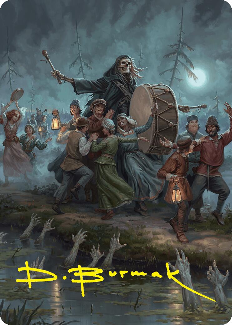 Blasphemous Edict Art Card (35/54) (Gold-Stamped Signature) [Foundations Art Series] | Black Swamp Games