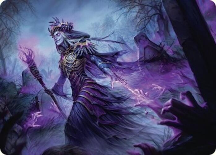 Zul Ashur, Lich Lord Art Card (10/54) [Foundations Art Series] | Black Swamp Games