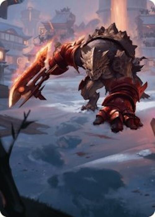 Searslicer Goblin Art Card (39/54) [Foundations Art Series] | Black Swamp Games