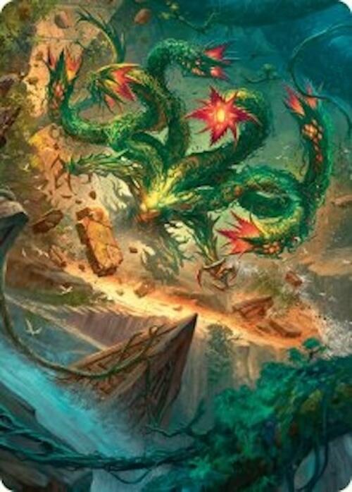 Mossborn Hydra Art Card (42/54) [Foundations Art Series] | Black Swamp Games
