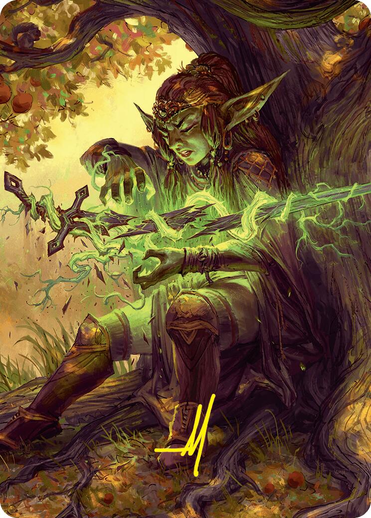 Reclamation Sage Art Card (45/54) (Gold-Stamped Signature) [Foundations Art Series] | Black Swamp Games