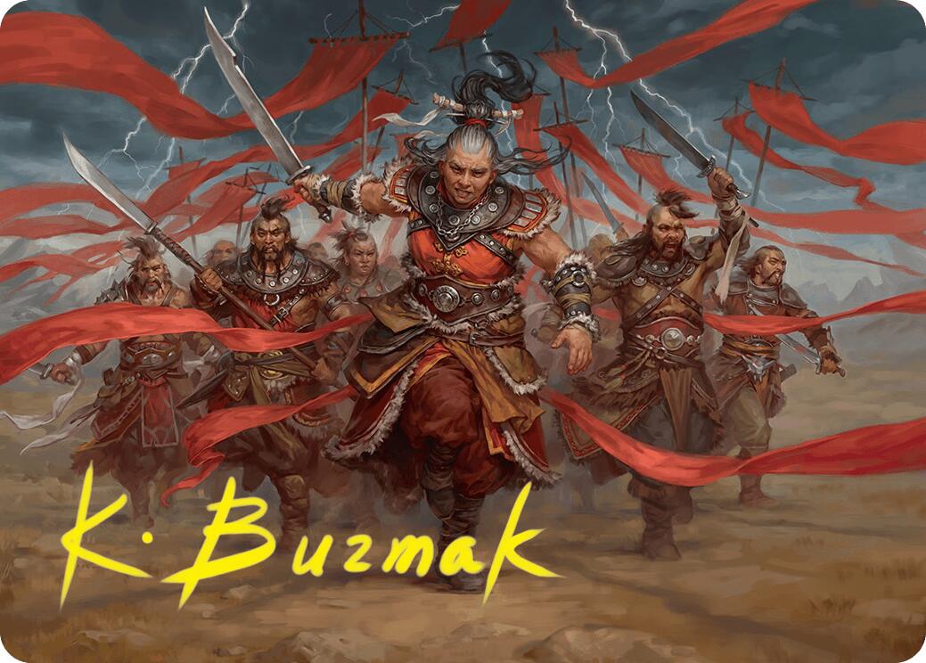 Alesha, Who Laughs at Fate Art Card (14/54) (Gold-Stamped Signature) [Foundations Art Series] | Black Swamp Games