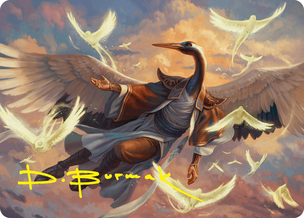 Kykar, Zephyr Awakener Art Card (16/54) (Gold-Stamped Signature) [Foundations Art Series] | Black Swamp Games