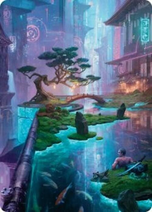 Island Art Card (22/54) [Foundations Art Series] | Black Swamp Games