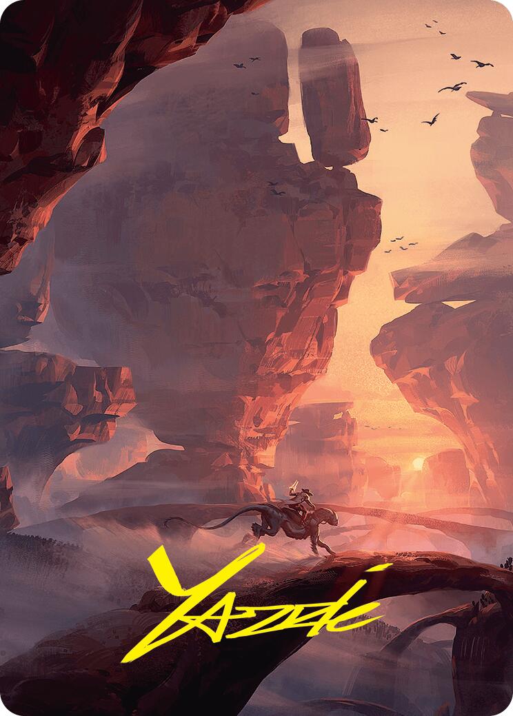 Mountain Art Card (24/54) (Gold-Stamped Signature) [Foundations Art Series] | Black Swamp Games