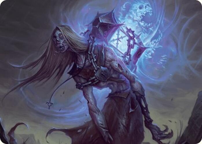 Soul-Shackled Zombie Art Card (9/54) [Foundations Art Series] | Black Swamp Games