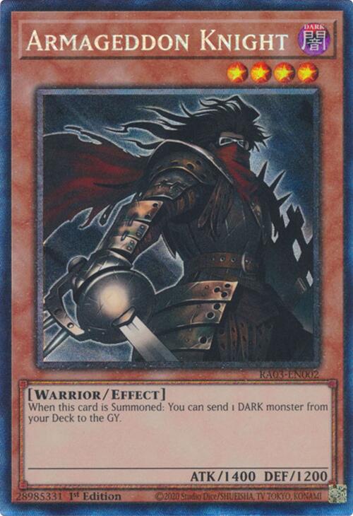 Armageddon Knight (CR) [RA03-EN002] Prismatic Collector's Rare | Black Swamp Games
