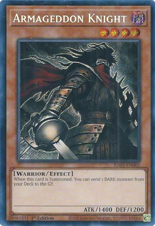 Armageddon Knight (Secret Rare) [RA03-EN002] Secret Rare | Black Swamp Games