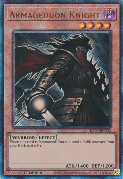 Armageddon Knight (UTR) [RA03-EN002] Prismatic Ultimate Rare | Black Swamp Games