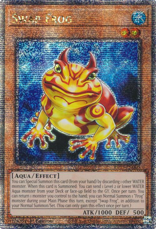 Swap Frog (Quarter Century Secret Rare) [RA03-EN005] Quarter Century Secret Rare | Black Swamp Games
