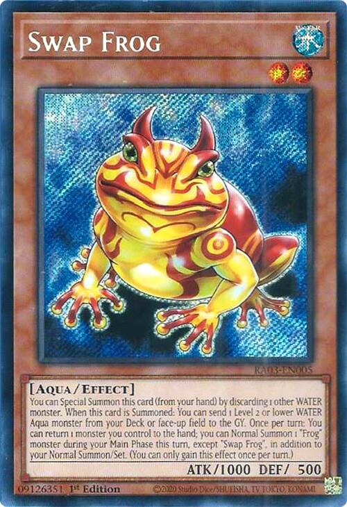 Swap Frog (Secret Rare) [RA03-EN005] Secret Rare | Black Swamp Games