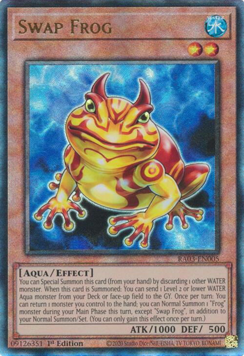 Swap Frog (UTR) [RA03-EN005] Prismatic Ultimate Rare | Black Swamp Games