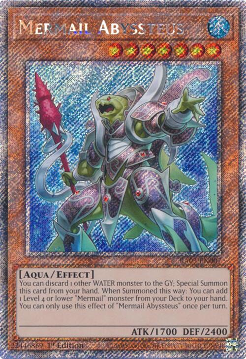 Mermail Abyssteus (Platinum Secret Rare) [RA03-EN007] Platinum Secret Rare | Black Swamp Games