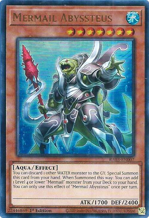 Mermail Abyssteus (UR) [RA03-EN007] Ultra Rare | Black Swamp Games