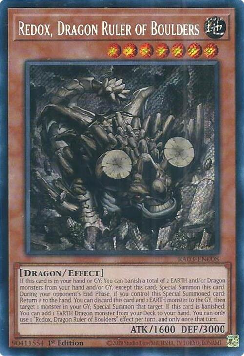 Redox, Dragon Ruler of Boulders (Secret Rare) [RA03-EN008] Secret Rare | Black Swamp Games