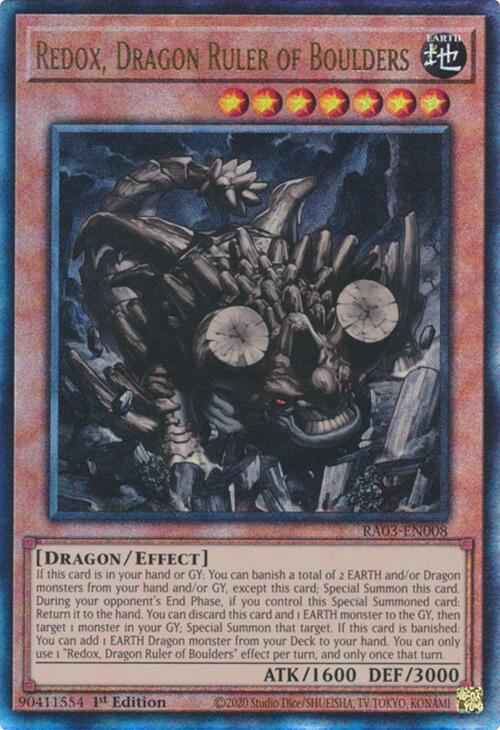 Redox, Dragon Ruler of Boulders (UTR) [RA03-EN008] Prismatic Ultimate Rare | Black Swamp Games