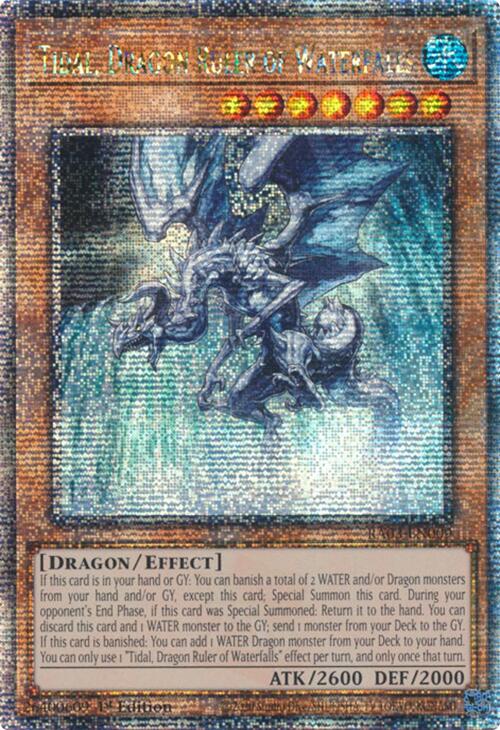 Tidal, Dragon Ruler of Waterfalls (Quarter Century Secret Rare) [RA03-EN009] Quarter Century Secret Rare | Black Swamp Games