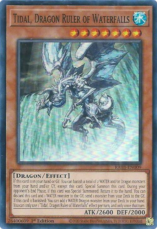 Tidal, Dragon Ruler of Waterfalls [RA03-EN009] Super Rare | Black Swamp Games