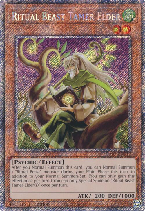 Ritual Beast Tamer Elder (Platinum Secret Rare) [RA03-EN012] Platinum Secret Rare | Black Swamp Games