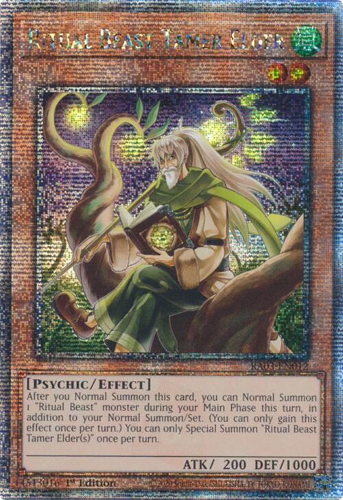 Ritual Beast Tamer Elder (Quarter Century Secret Rare) [RA03-EN012] Quarter Century Secret Rare | Black Swamp Games