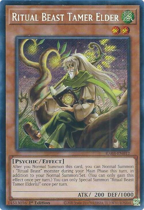 Ritual Beast Tamer Elder (Secret Rare) [RA03-EN012] Secret Rare | Black Swamp Games