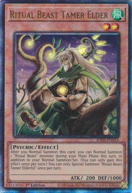 Ritual Beast Tamer Elder (UTR) [RA03-EN012] Prismatic Ultimate Rare | Black Swamp Games