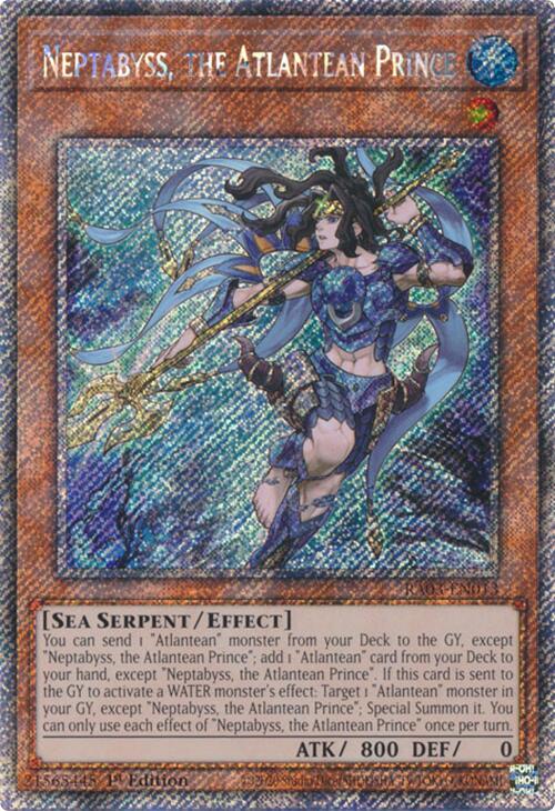 Neptabyss, the Atlantean Prince (Platinum Secret Rare) [RA03-EN013] Platinum Secret Rare | Black Swamp Games