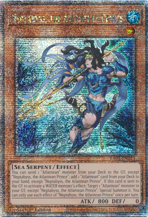 Neptabyss, the Atlantean Prince (Quarter Century Secret Rare) [RA03-EN013] Quarter Century Secret Rare | Black Swamp Games