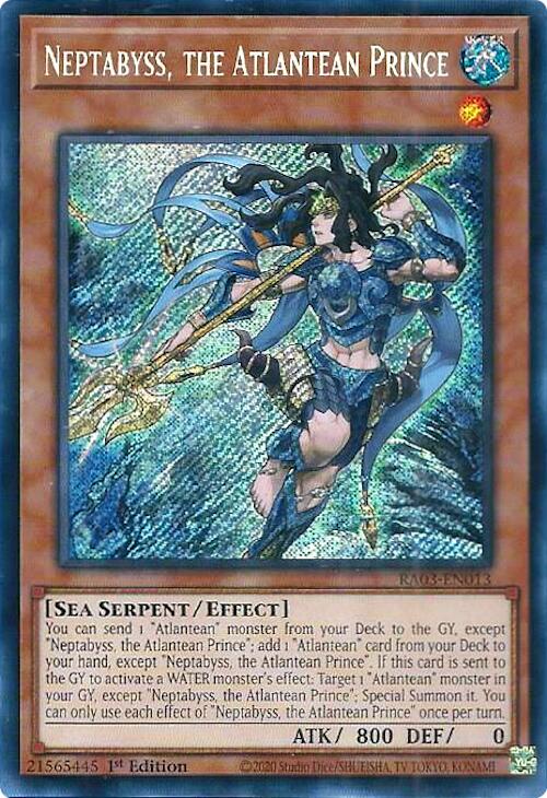 Neptabyss, the Atlantean Prince (Secret Rare) [RA03-EN013] Secret Rare | Black Swamp Games