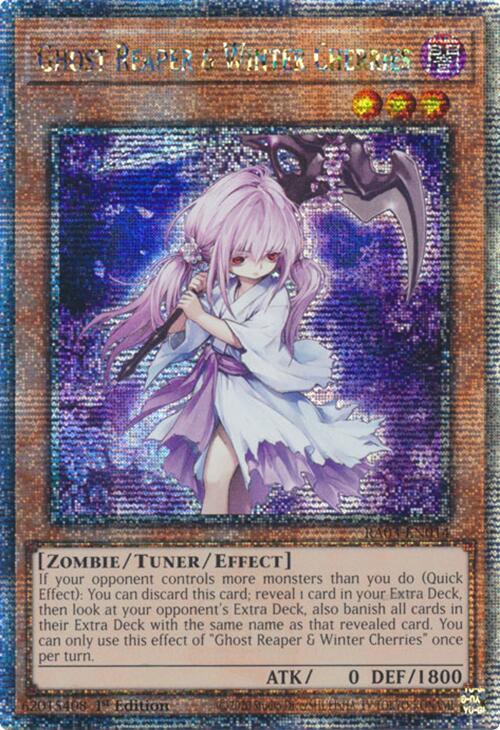 Ghost Reaper & Winter Cherries (Quarter Century Secret Rare) [RA03-EN014] Quarter Century Secret Rare | Black Swamp Games