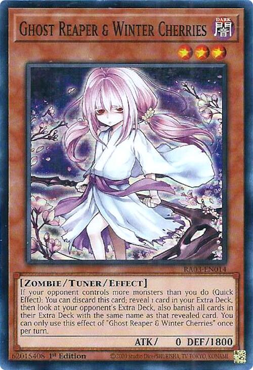 Ghost Reaper & Winter Cherries (Alternate Art) [RA03-EN014] Super Rare | Black Swamp Games