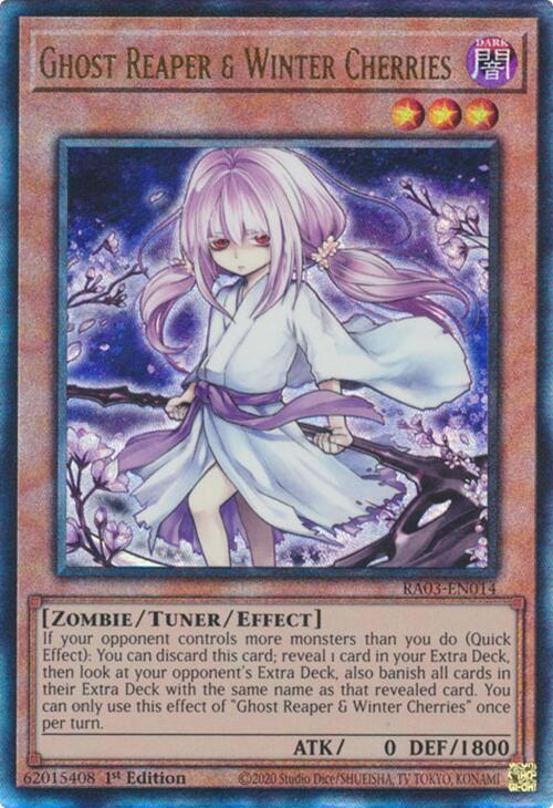 Ghost Reaper & Winter Cherries (Alternate Art) (PUR) [RA03-EN014] Prismatic Ultimate Rare | Black Swamp Games