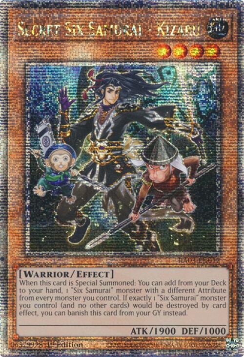 Secret Six Samurai - Kizaru (Quarter Century Secret Rare) [RA03-EN017] Quarter Century Secret Rare | Black Swamp Games