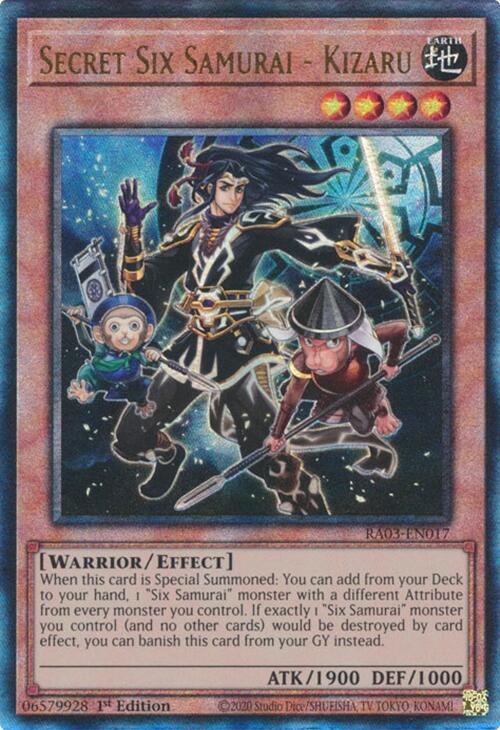 Secret Six Samurai - Kizaru (UTR) [RA03-EN017] Prismatic Ultimate Rare | Black Swamp Games
