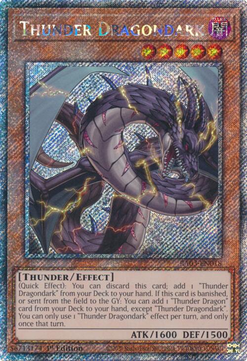 Thunder Dragondark (Platinum Secret Rare) [RA03-EN018] Platinum Secret Rare | Black Swamp Games